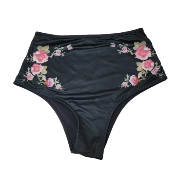 Cupshe Floral High Waisted Bikini Bottom - Picture 1 of 12